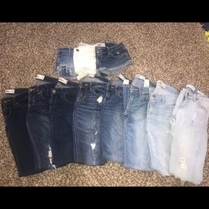 Hollister jeans/shorts lot
